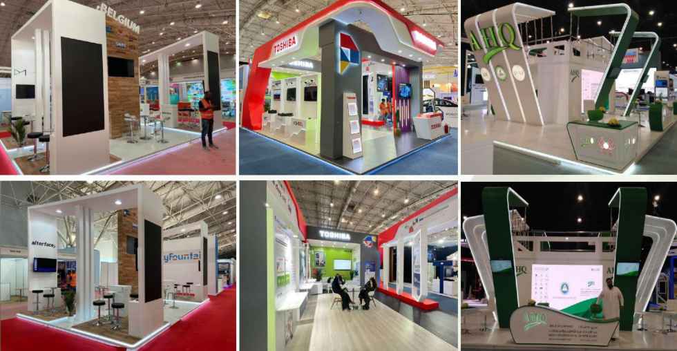 exhibition stand signage in dubai. indoor events signage