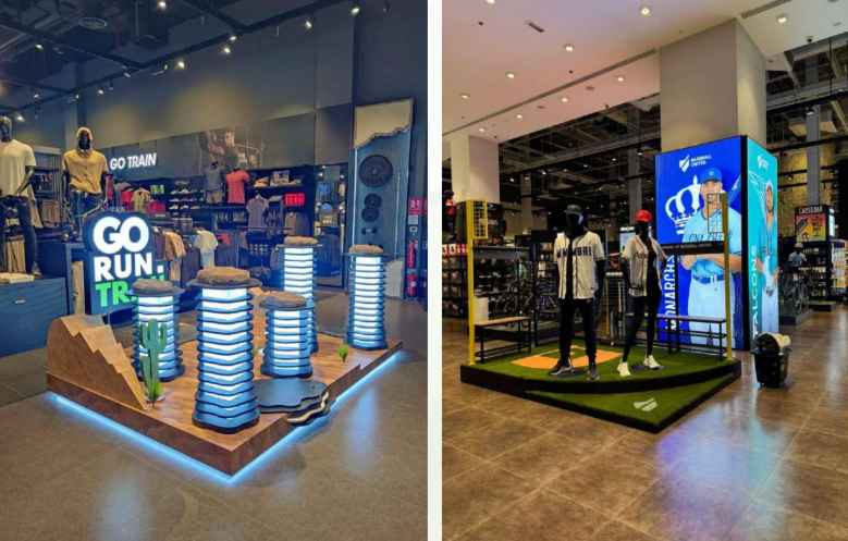 3D glowing kiosk, exhibition stand signage in dubai